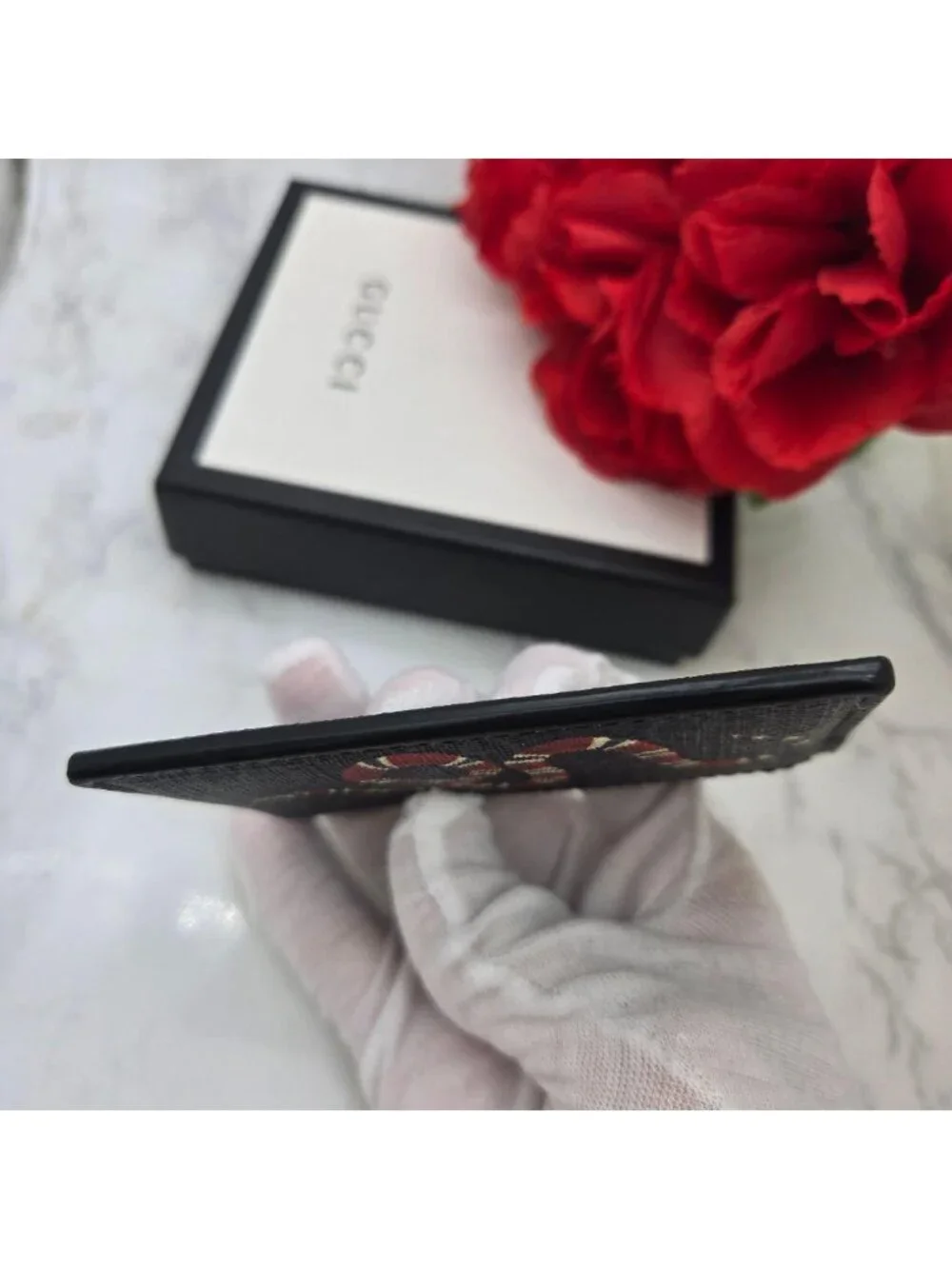 Gucci King Snake Card Case